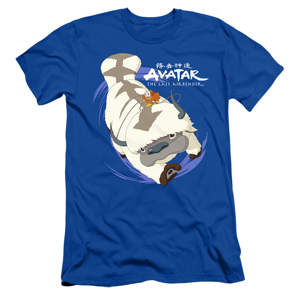 Avatar The Last Airbender Appa In Flight Slim Fit Mens T Shirt Royal Blue Style003 Hoodie, Sweatshirt | CiraTrend.com
