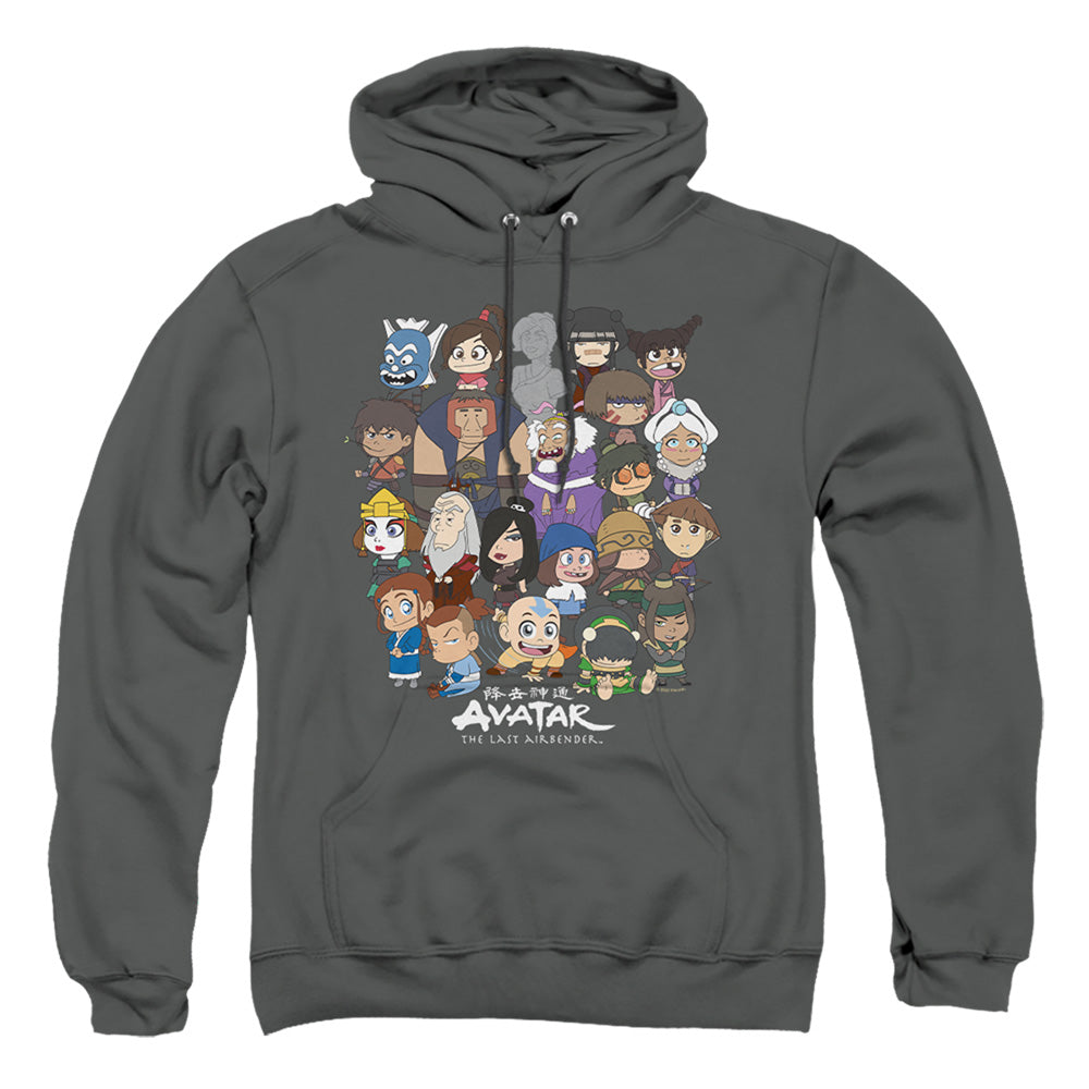 Avatar The Last Airbender Chibi Group Mens Hoodie Charcoal T-Shirts, Sweatshirt | CiraTrend.com (Image 1)