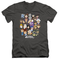Avatar The Last Airbender Chibi Group Mens Slim Fit V-Neck T Shirt Charcoal Hoodie, Sweatshirt | CiraTrend.com