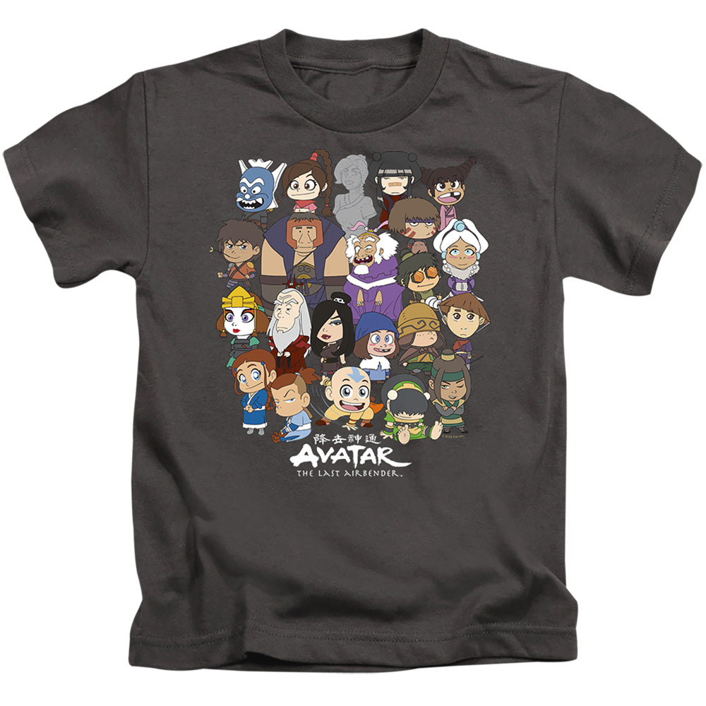 Avatar The Last Airbender Chibi Group Juvenile Kids Youth T Shirt Charcoal Hoodie, Sweatshirt | CiraTrend.com
