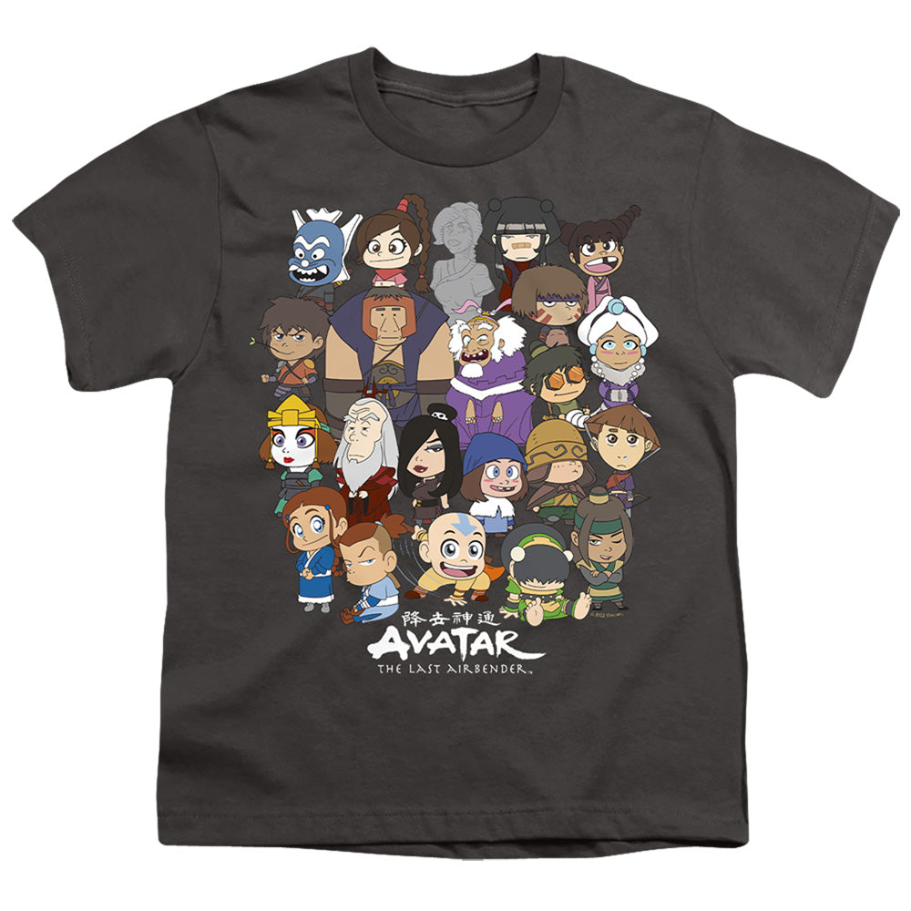 Avatar The Last Airbender Chibi Group Kids Youth T Shirt Charcoal Hoodie, Sweatshirt | CiraTrend.com