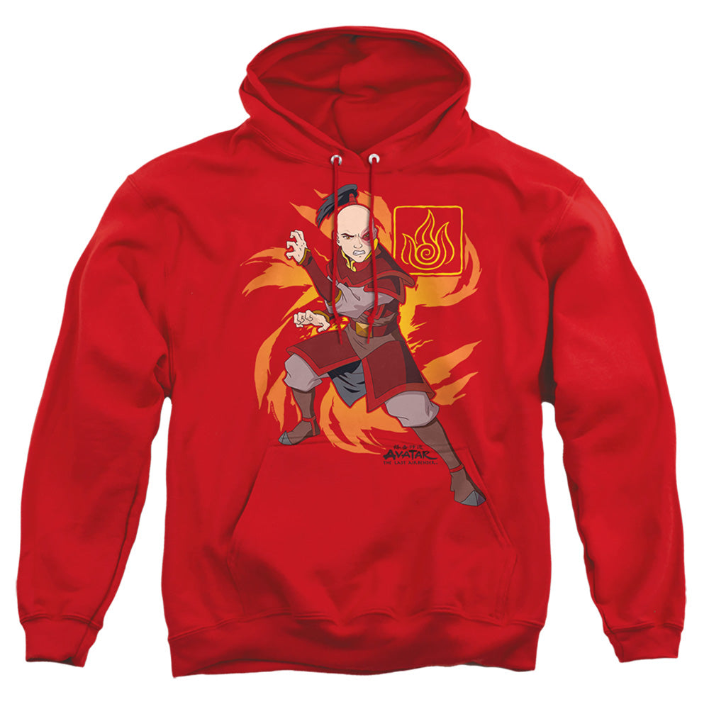 Avatar The Last Airbender Zuko Flame Burst Mens Hoodie Red T-Shirts, Sweatshirt | CiraTrend.com (Image 2)