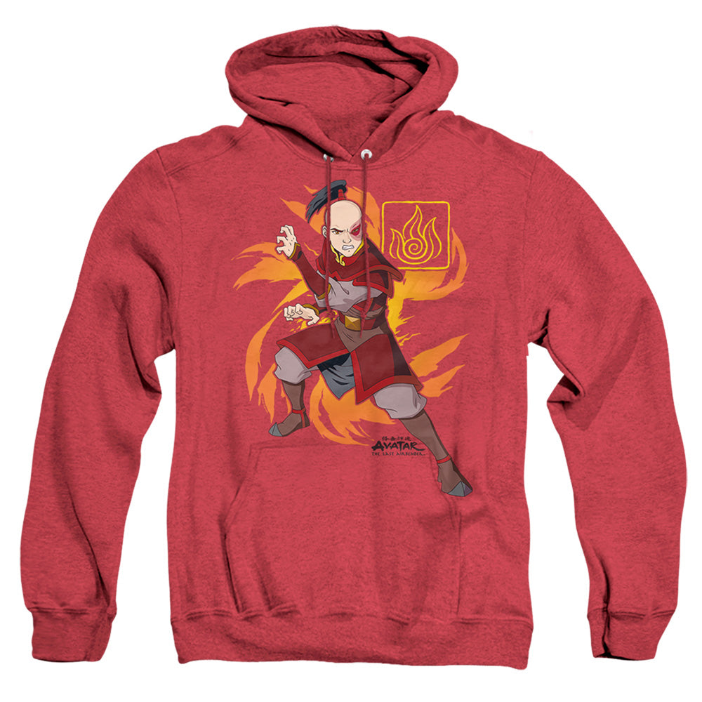 Avatar The Last Airbender Zuko Flame Burst Mens Heather Hoodie Red T-Shirts, Sweatshirt | CiraTrend.com (Image 4)