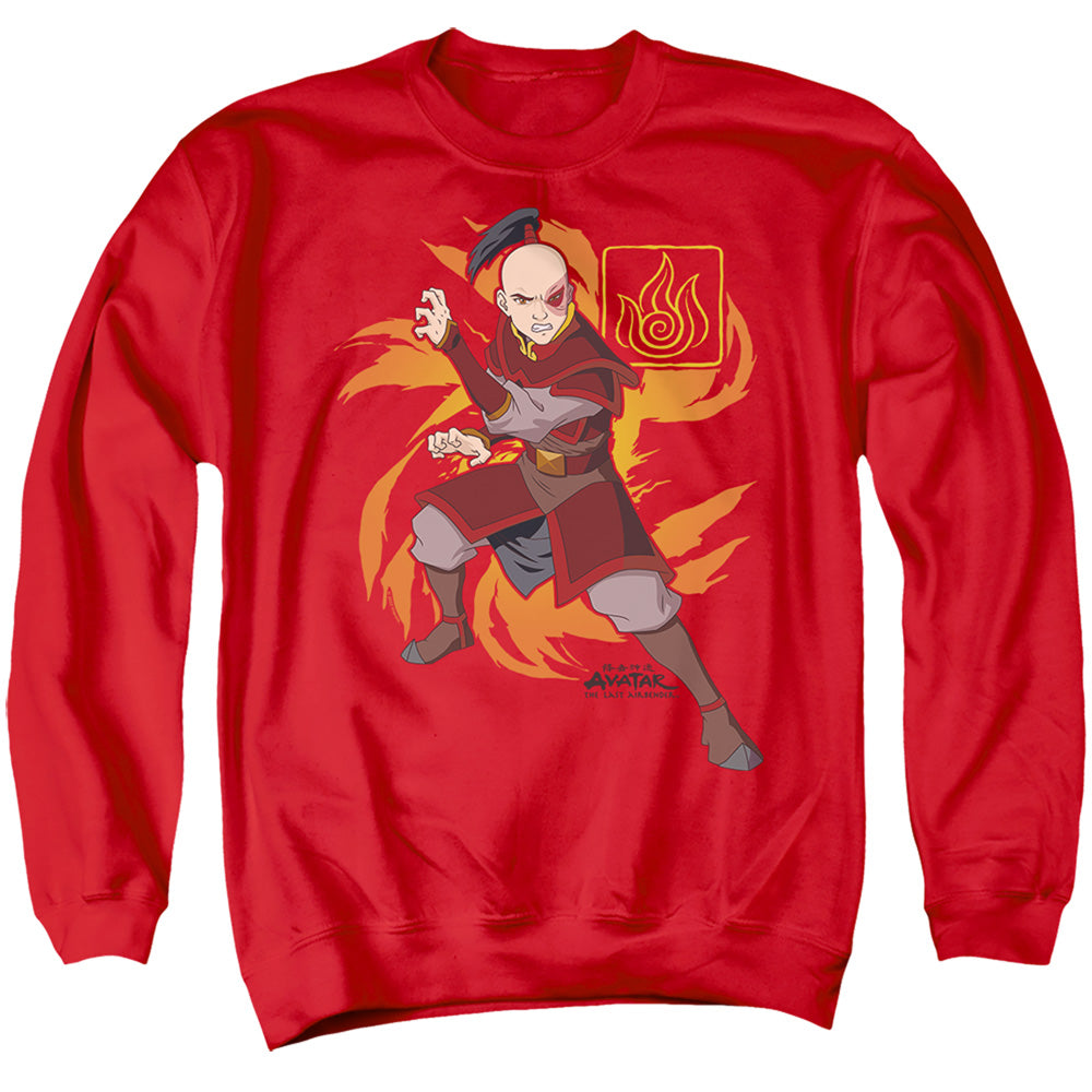 Avatar The Last Airbender Zuko Flame Burst Mens Crewneck Sweatshirt Red Style001 T-Shirts, Hoodie | CiraTrend.com (Image 1)