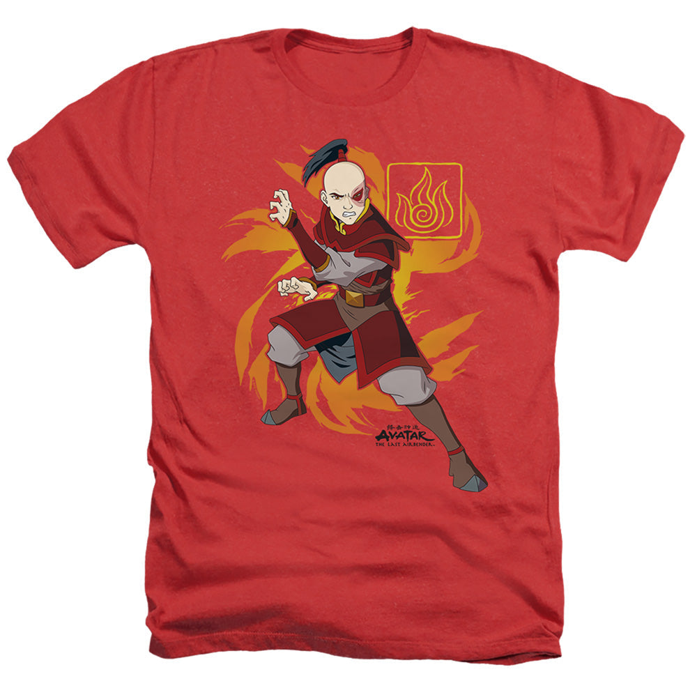 Avatar The Last Airbender Zuko Flame Burst Heather Mens T Shirt Red Hoodie, Sweatshirt | CiraTrend.com