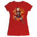 Avatar The Last Airbender Zuko Flame Burst Junior Sheer Cap Sleeve Womens T ShirtRed T-Shirts, Hoodie, Sweatshirt