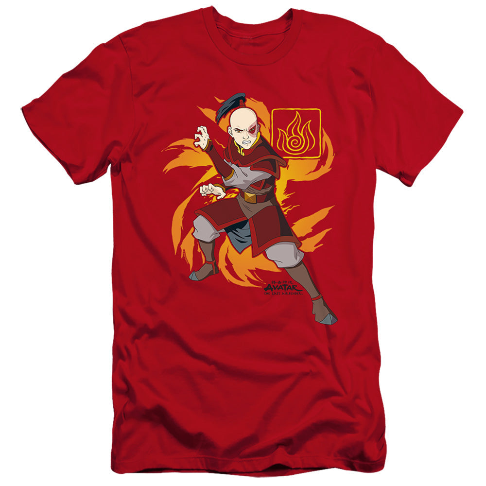 Avatar The Last Airbender Zuko Flame Burst Premium Bella Canvas Slim Fit Mens T Shirt Red Hoodie, Sweatshirt | CiraTrend.com