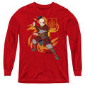 Avatar The Last Airbender Zuko Flame Burst Long Sleeve Kids Youth T Shirt Red Hoodie, Sweatshirt | CiraTrend.com