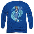 Avatar The Last Airbender Katara Water Wave Mens Long Sleeve Shirt Royal Blue Hoodie, Sweatshirt | CiraTrend.com (Image 1)