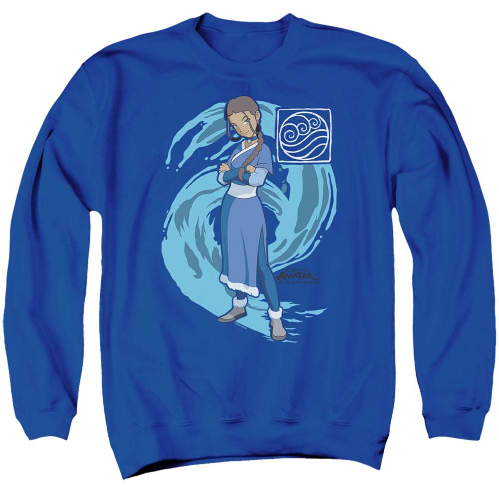 Avatar The Last Airbender Katara Water Wave Mens Crewneck Sweatshirt Royal Blue T-Shirts, Hoodie | CiraTrend.com