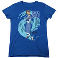 Avatar The Last Airbender Katara Water Wave Womens T Shirt Royal Blue Hoodie, Sweatshirt | CiraTrend.com