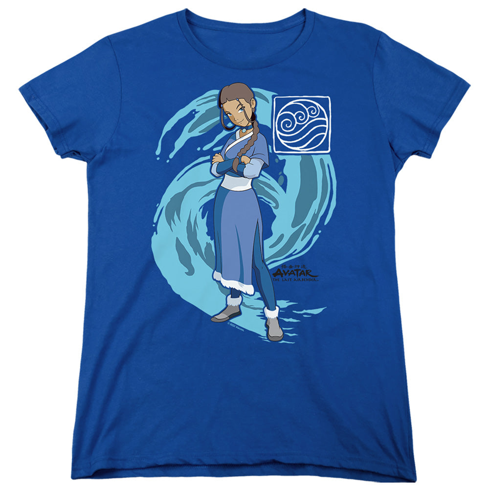 Avatar The Last Airbender Katara Water Wave Womens T Shirt Royal Blue Hoodie, Sweatshirt | CiraTrend.com