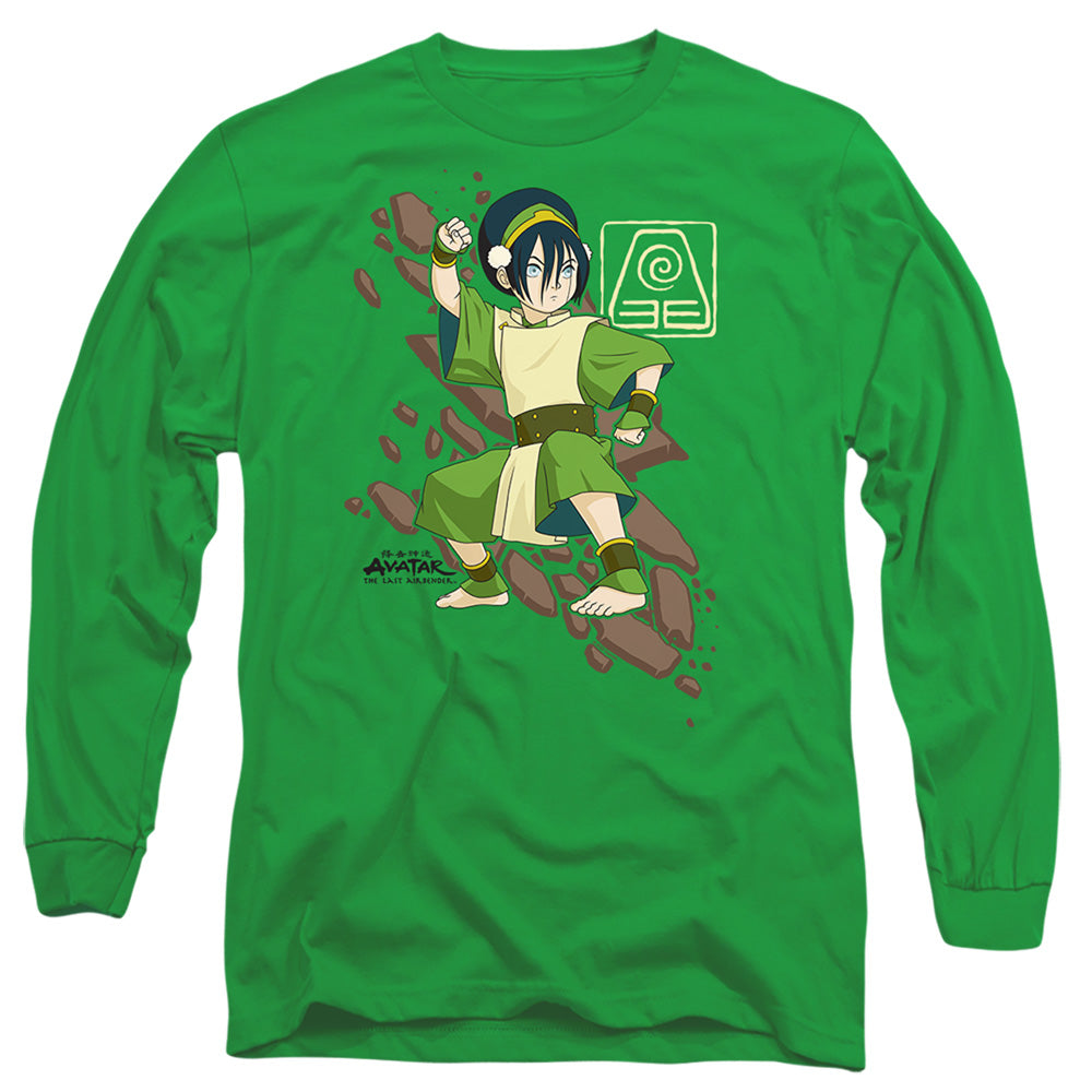 Avatar The Last Airbender Toph Rock Slide Mens Long Sleeve Shirt Kelly Green Hoodie, Sweatshirt | CiraTrend.com (Image 1)