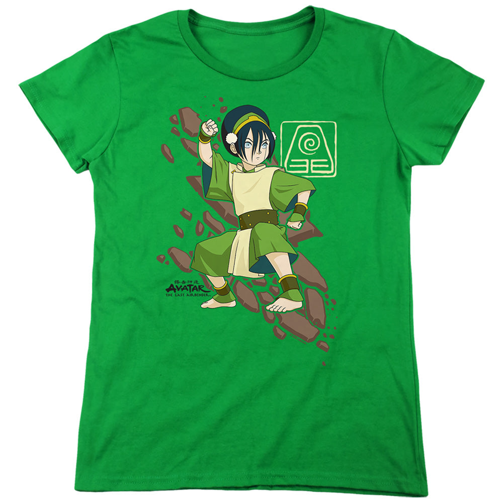 Avatar The Last Airbender Toph Rock Slide Womens T Shirt Kelly Green Hoodie, Sweatshirt | CiraTrend.com