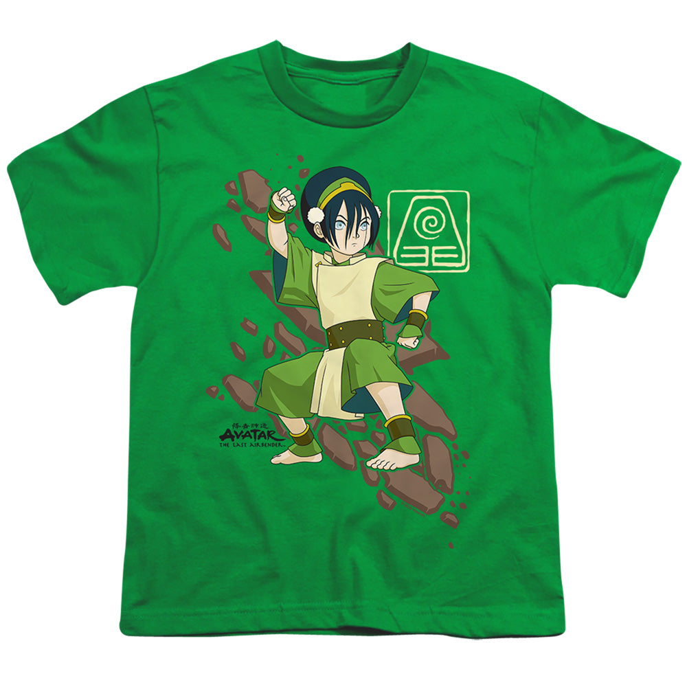 Avatar The Last Airbender Toph Rock Slide Kids Youth T Shirt Kelly Green Hoodie, Sweatshirt | CiraTrend.com