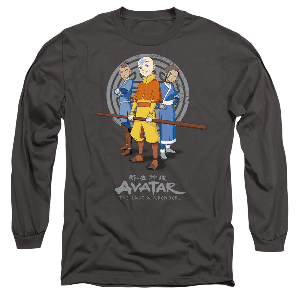 Avatar The Last Airbender Team Avatar Mens Long Sleeve Shirt Charcoal Hoodie, Sweatshirt | CiraTrend.com (Image 2)