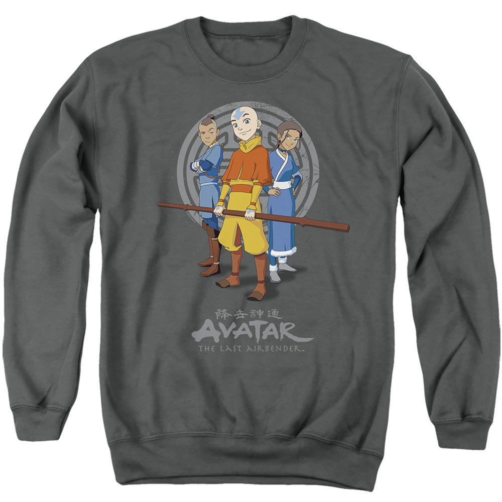 Avatar The Last Airbender Team Avatar Mens Crewneck Sweatshirt Charcoal Style001 T-Shirts, Hoodie | CiraTrend.com (Image 1)
