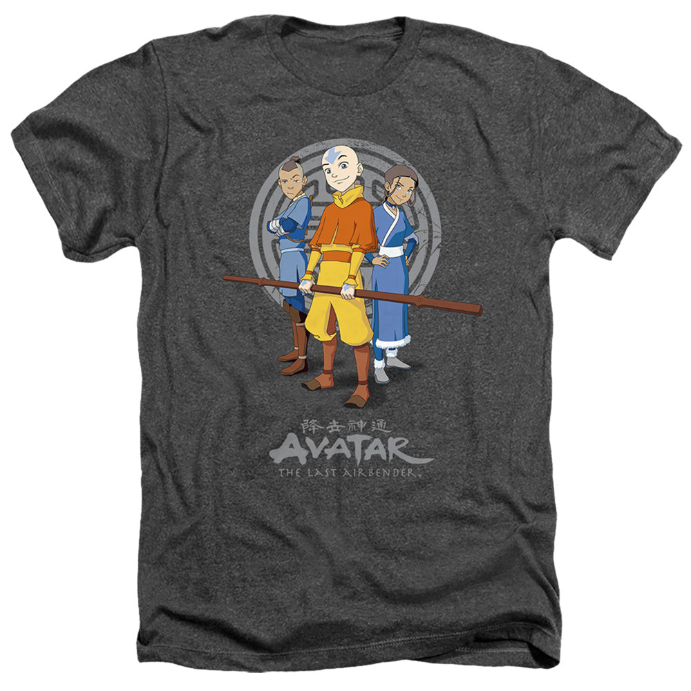 Avatar The Last Airbender Team Avatar Heather Mens T Shirt Charcoal Hoodie, Sweatshirt | CiraTrend.com