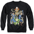 Avatar The Last Airbender Team Avatar Elements Mens Crewneck Sweatshirt Black Style001 T-Shirts, Hoodie (Image 1)