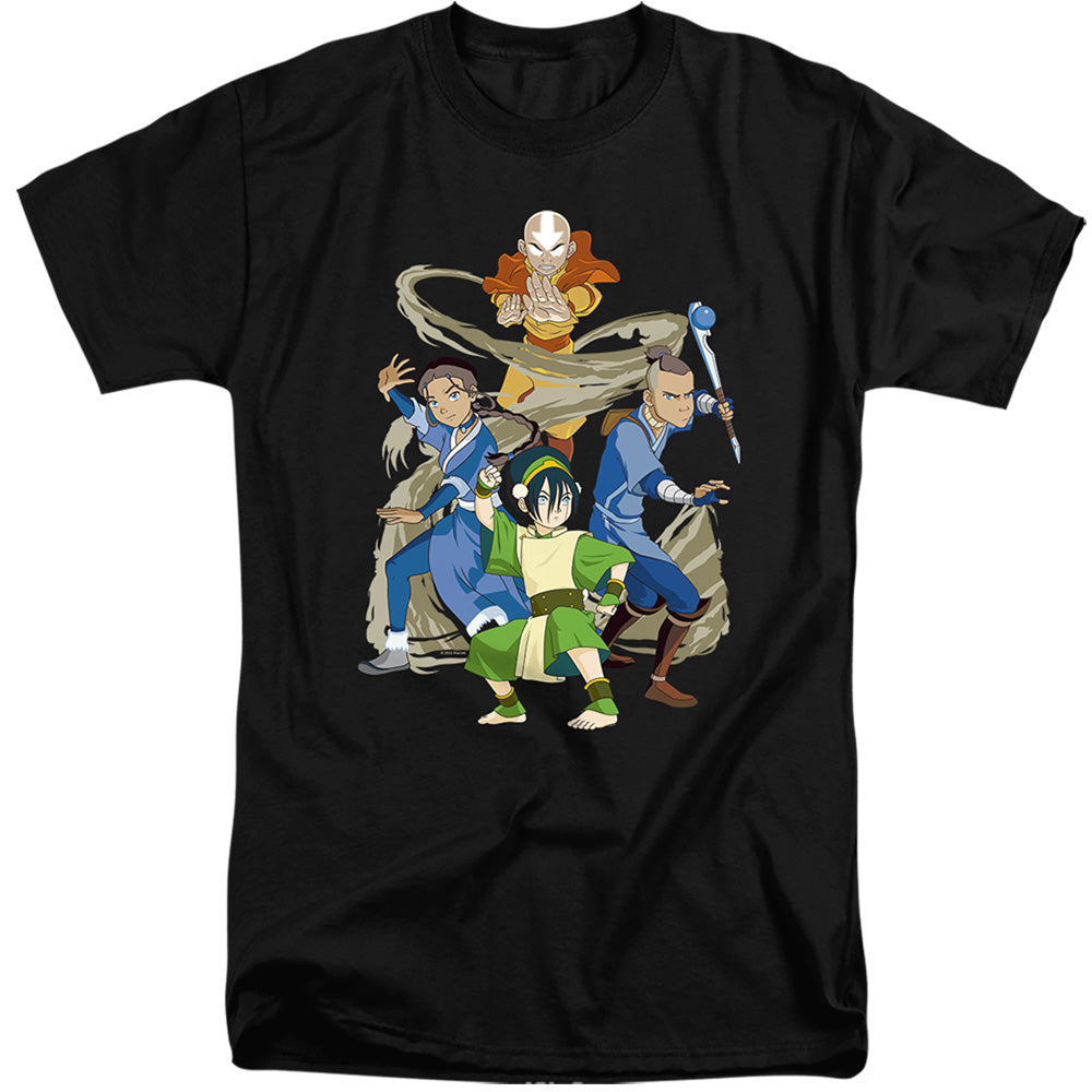 Avatar The Last Airbender Team Avatar Elements Mens Tall T Shirt Black Hoodie, Sweatshirt | CiraTrend.com