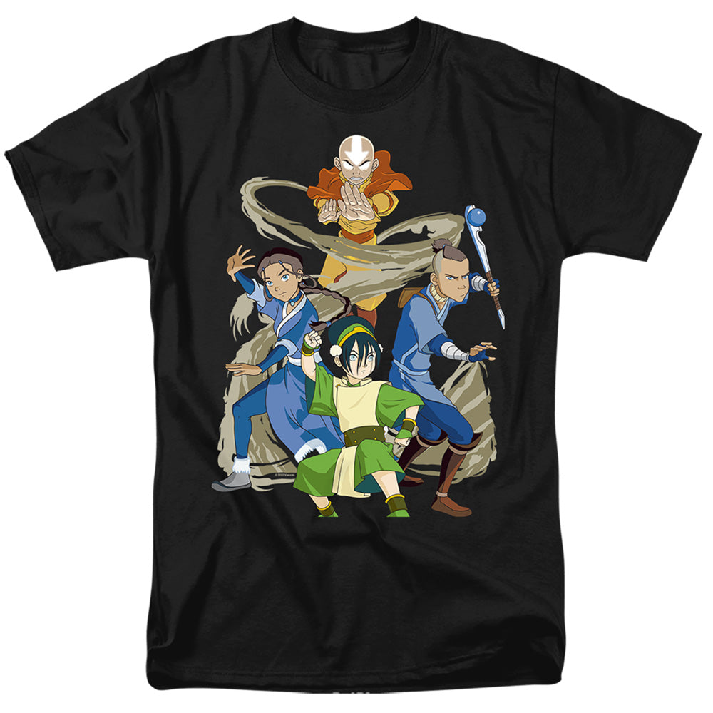 Avatar The Last Airbender Team Avatar Elements Mens T Shirt Black Hoodie, Sweatshirt | CiraTrend.com