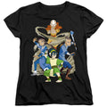 Avatar The Last Airbender Team Avatar Elements Womens T Shirt Black Hoodie, Sweatshirt | CiraTrend.com