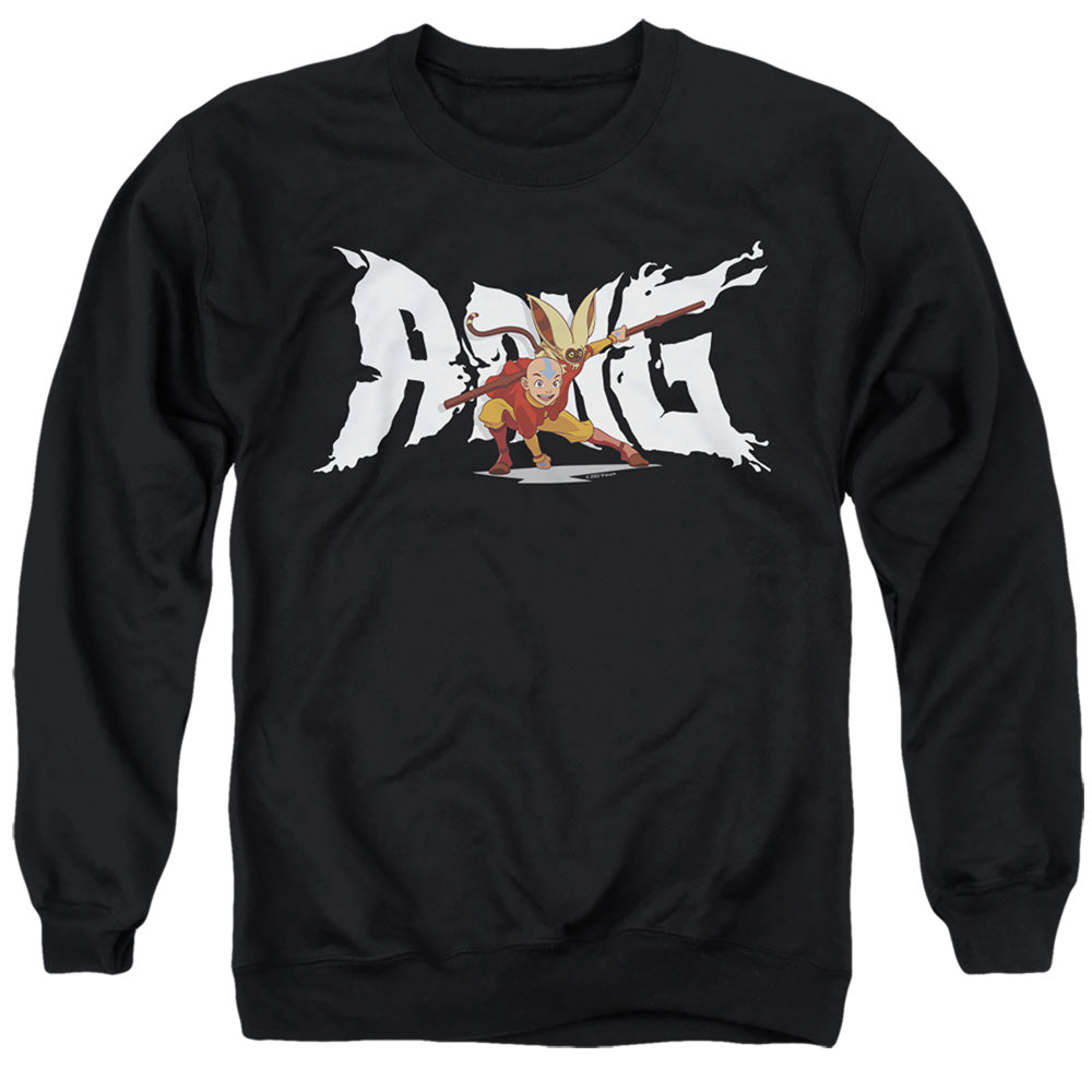 Avatar The Last Airbender Aang And Momo Mens Crewneck Sweatshirt Black Style001 T-Shirts, Hoodie | CiraTrend.com (Image 1)