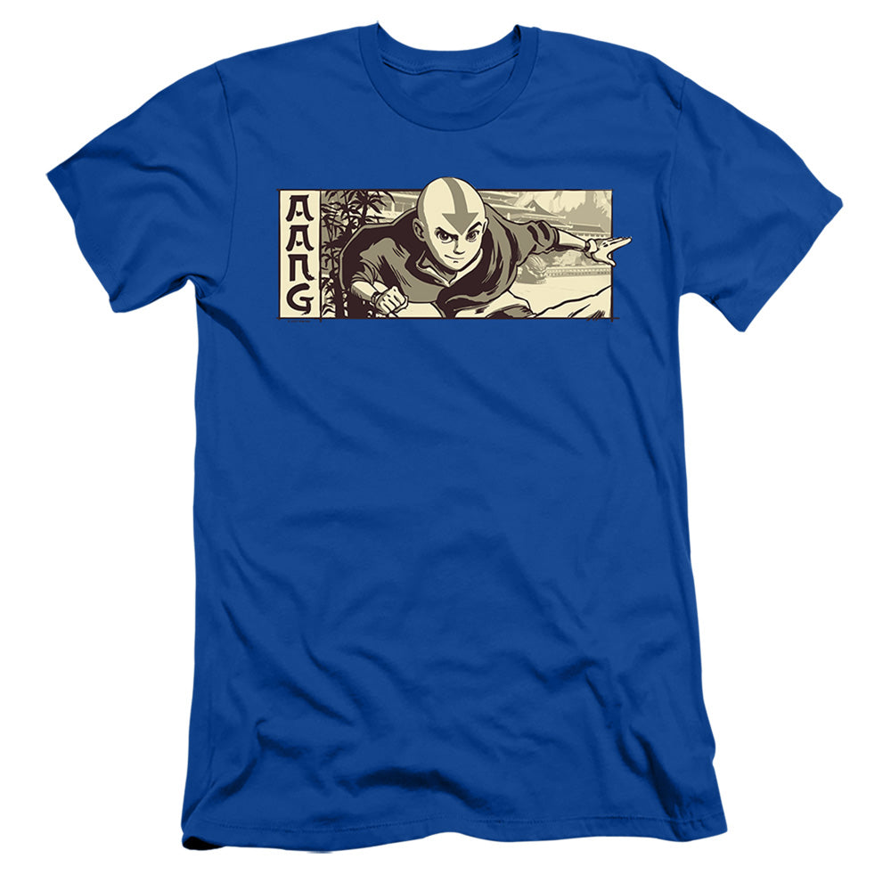Avatar The Last Airbender Illustrated Aang Slim Fit Mens T Shirt Royal Blue Style002 Hoodie, Sweatshirt | CiraTrend.com