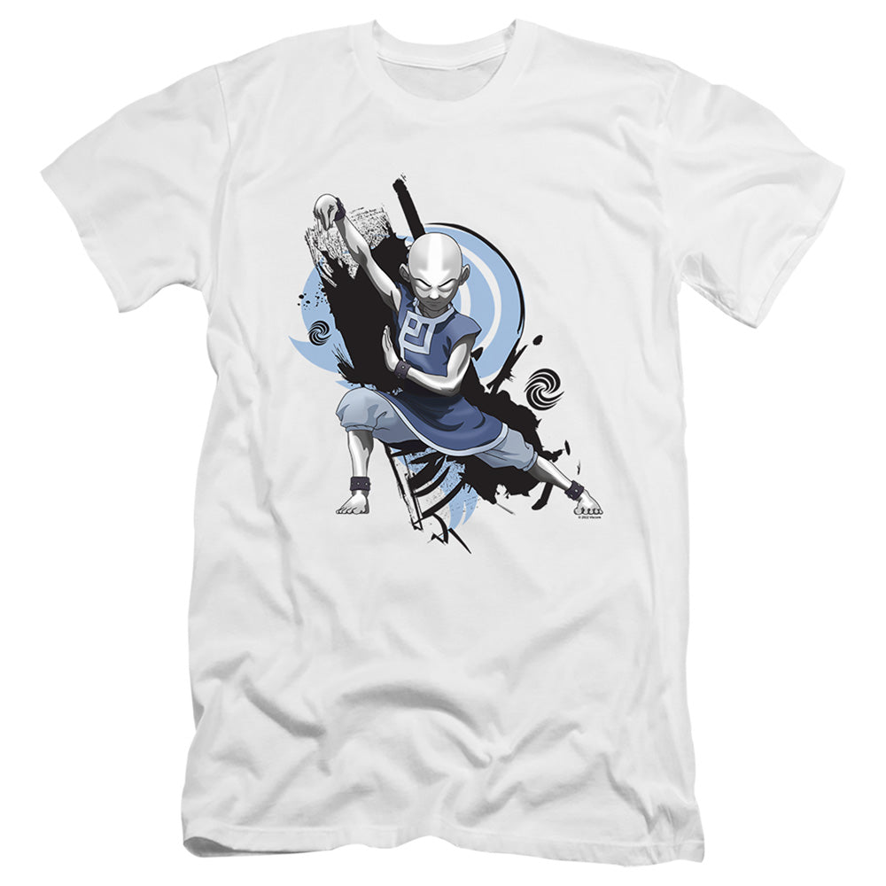 Avatar The Last Airbender Energybending Aang Premium Bella Canvas Slim Fit Mens T Shirt White Hoodie, Sweatshirt
