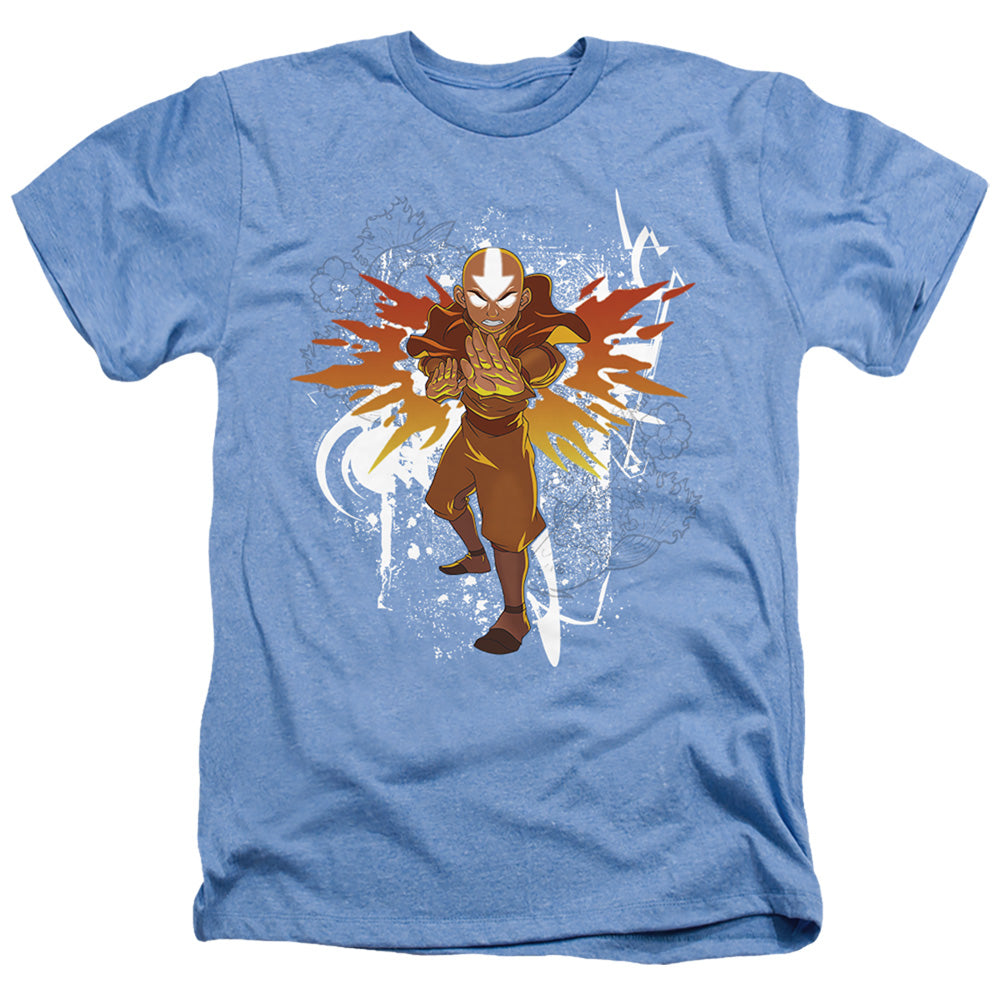 Avatar The Last Airbender Flower And Fish Aang Heather Mens T Shirt Light Blue Hoodie, Sweatshirt | CiraTrend.com