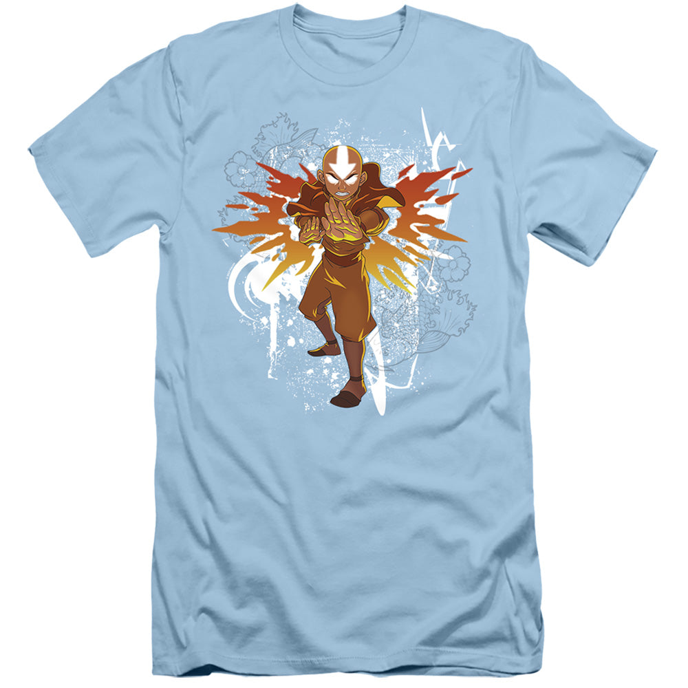 Avatar The Last Airbender Flower And Fish Aang Slim Fit Mens T Shirt Light Blue Style002 Hoodie, Sweatshirt | CiraTrend.com