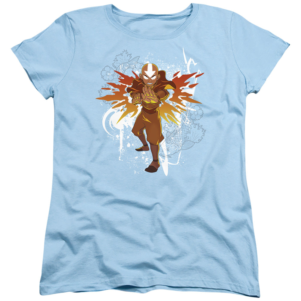 Avatar The Last Airbender Flower And Fish Aang Womens T Shirt Light Blue Hoodie, Sweatshirt | CiraTrend.com