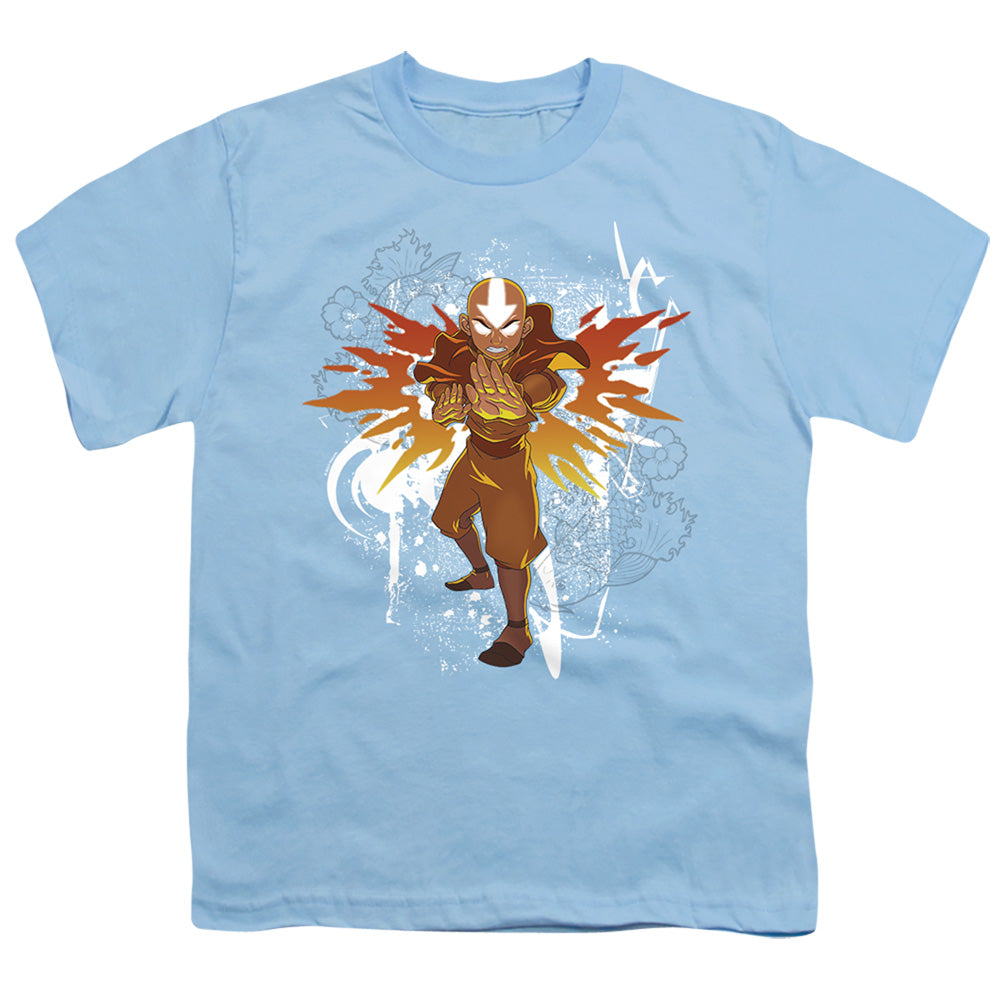 Avatar The Last Airbender Flower And Fish Aang Kids Youth T Shirt Light Blue Hoodie, Sweatshirt | CiraTrend.com