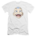 Avatar Last Airbender Big Aang Face Bella Canvas Slim Fit White T-Shirts, Hoodie, Sweatshirt