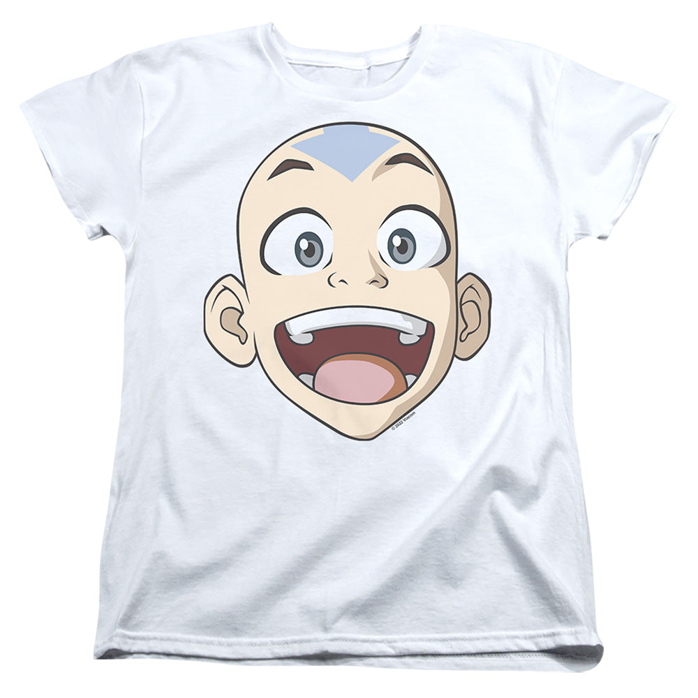 Avatar The Last Airbender Big Aang Face Womens T Shirt White Hoodie, Sweatshirt | CiraTrend.com