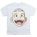 Avatar The Last Airbender Big Aang Face Kids Youth T Shirt White Hoodie, Sweatshirt | CiraTrend.com