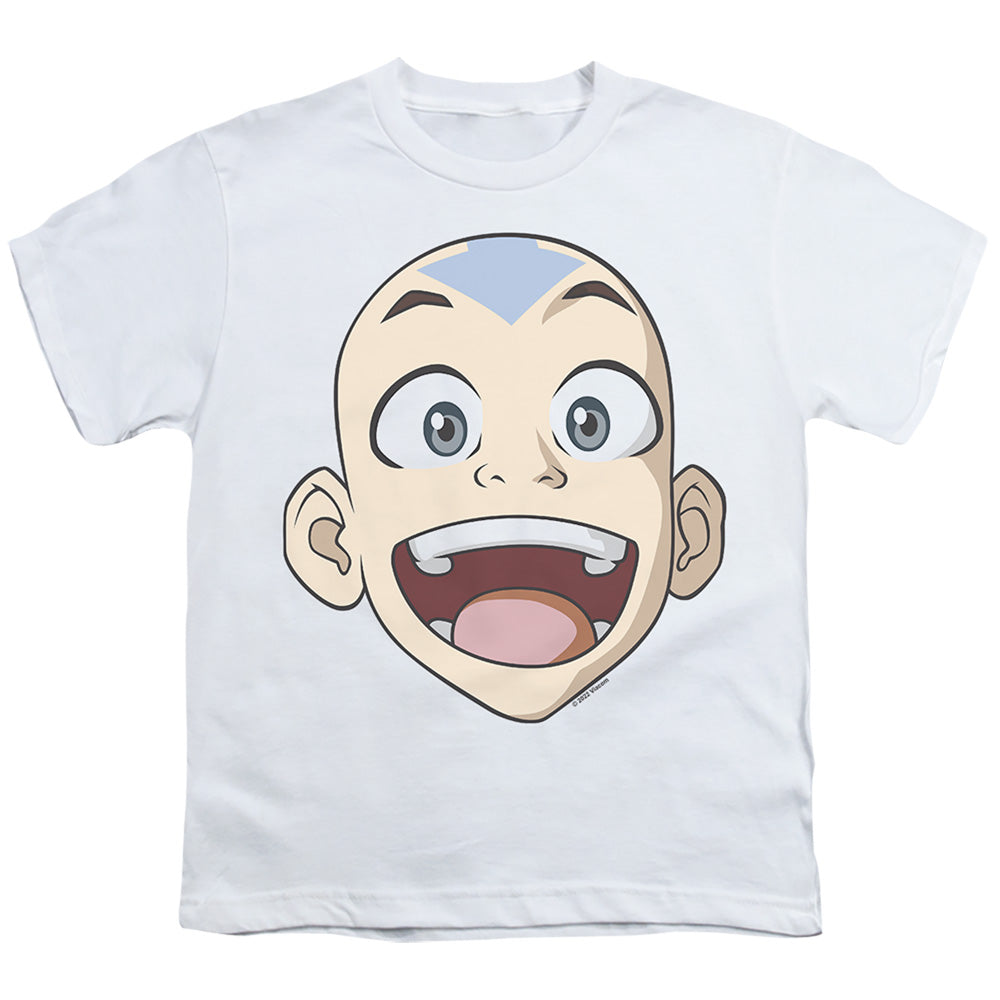 Avatar The Last Airbender Big Aang Face Kids Youth T Shirt White Hoodie, Sweatshirt | CiraTrend.com