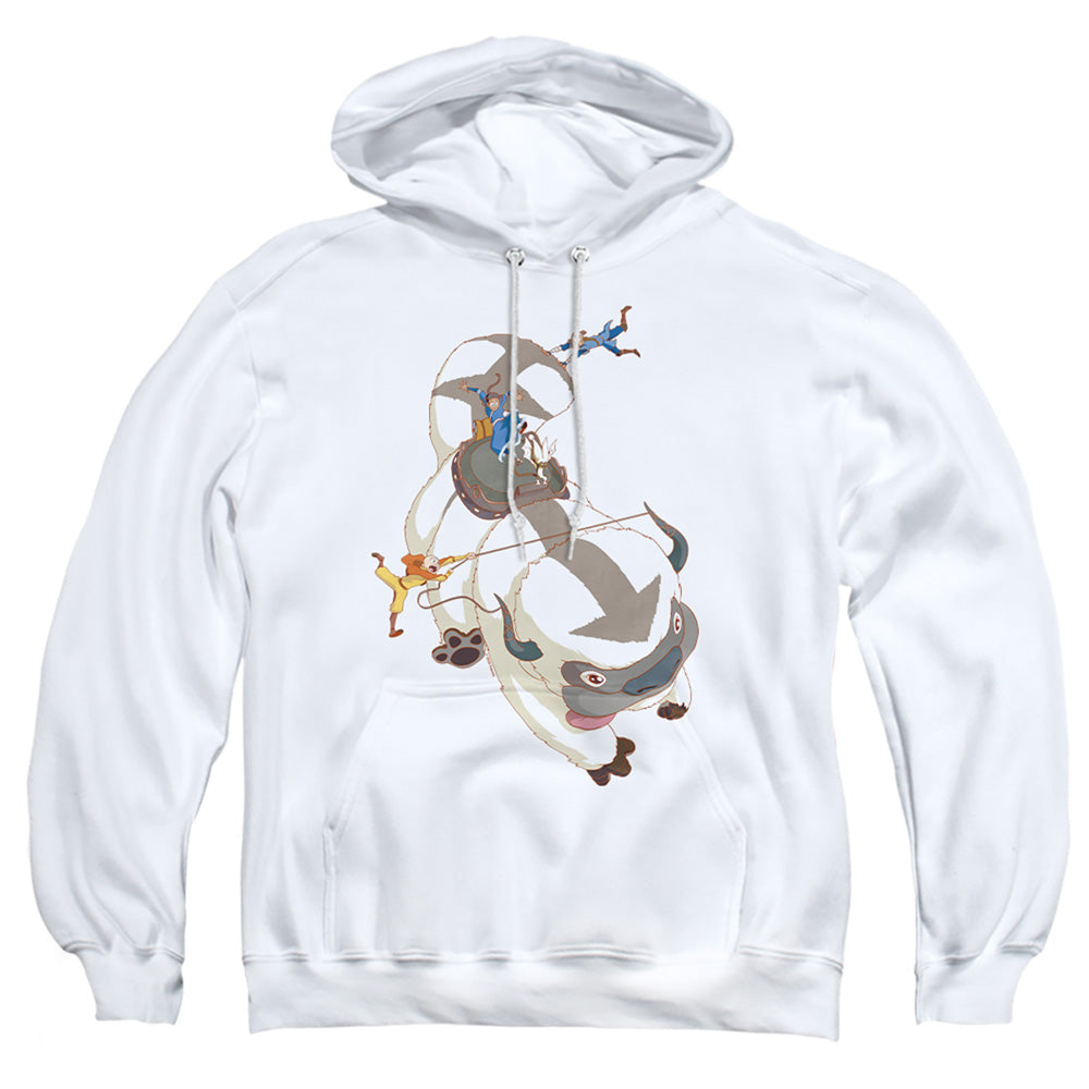 Avatar The Last Airbender Hang On Appa Mens Hoodie White T-Shirts, Sweatshirt | CiraTrend.com (Image 1)