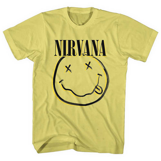Nirvana | Official Band T-Shirt | Inverse Happy Face Style004