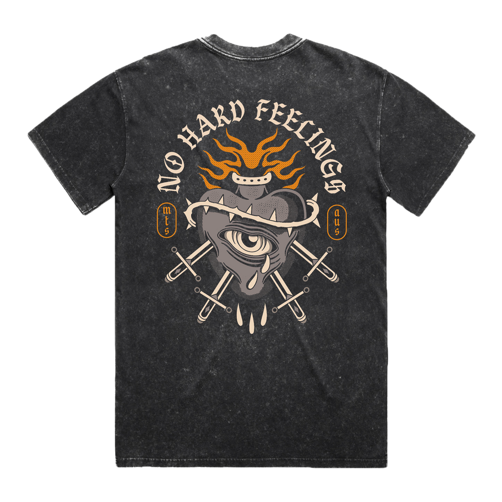 "No Hard Feelings" Stonewash T-Shirt Hoodie, Sweatshirt | CiraTrend.com (Image 4)