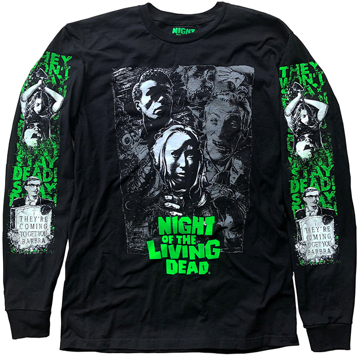 NIGHT OF THE LIVING DEAD LONG SLEEVE SHIRT Hoodie, Sweatshirt | CiraTrend.com (Image 1)