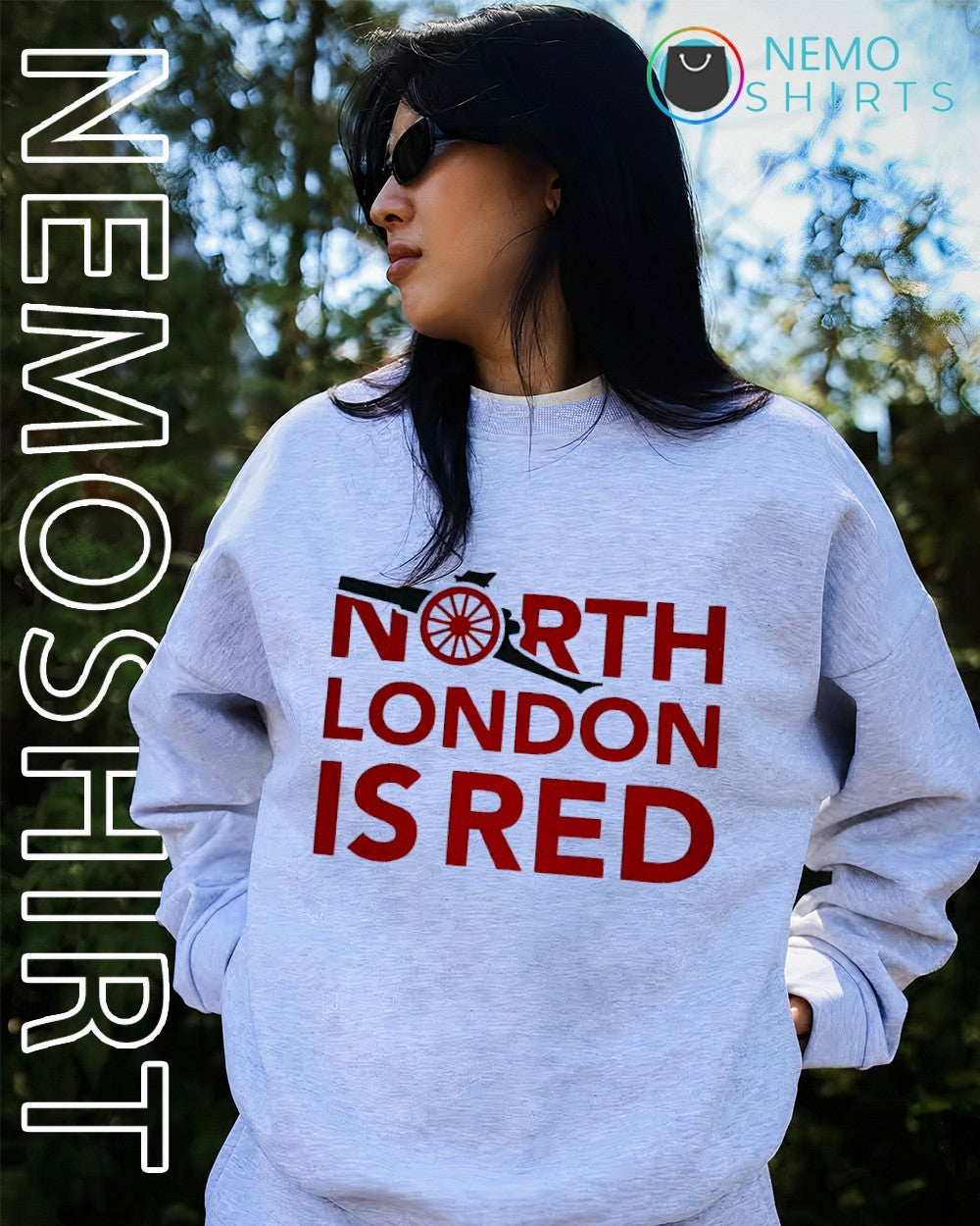 NOrth London is red Arsenal 2026 Premier League champions shirt