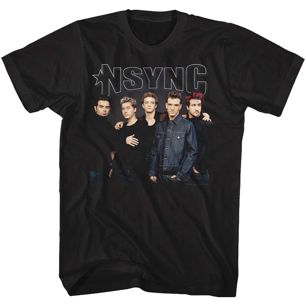 NSYNC Mens S/S T-Shirt - Stark Group Shot - Solid Black Hoodie, Sweatshirt | CiraTrend.com
