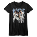 NSYNC Girls Juniors S/S T-Shirt - Strike A Pose - Solid Black Hoodie, Sweatshirt | CiraTrend.com