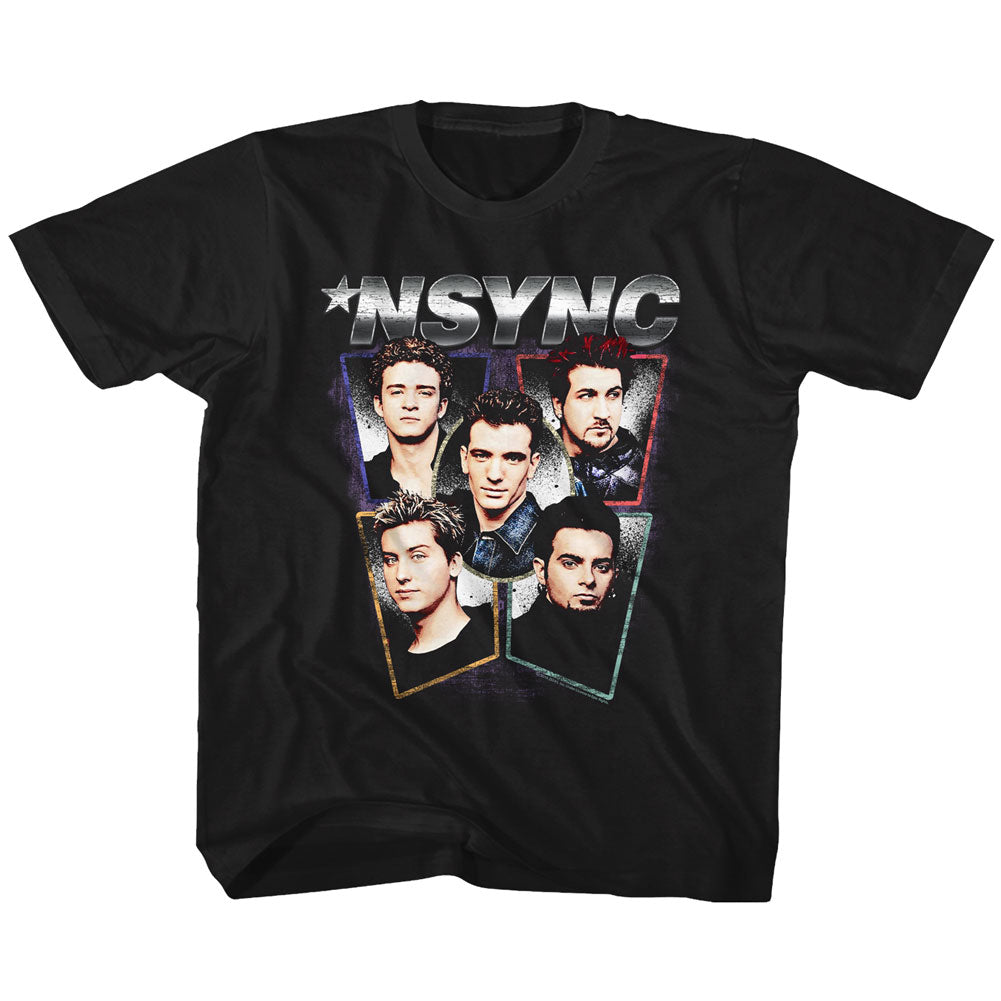 NSYNC Toddler S/S T-Shirt - Heads - Solid Black Hoodie, Sweatshirt | CiraTrend.com