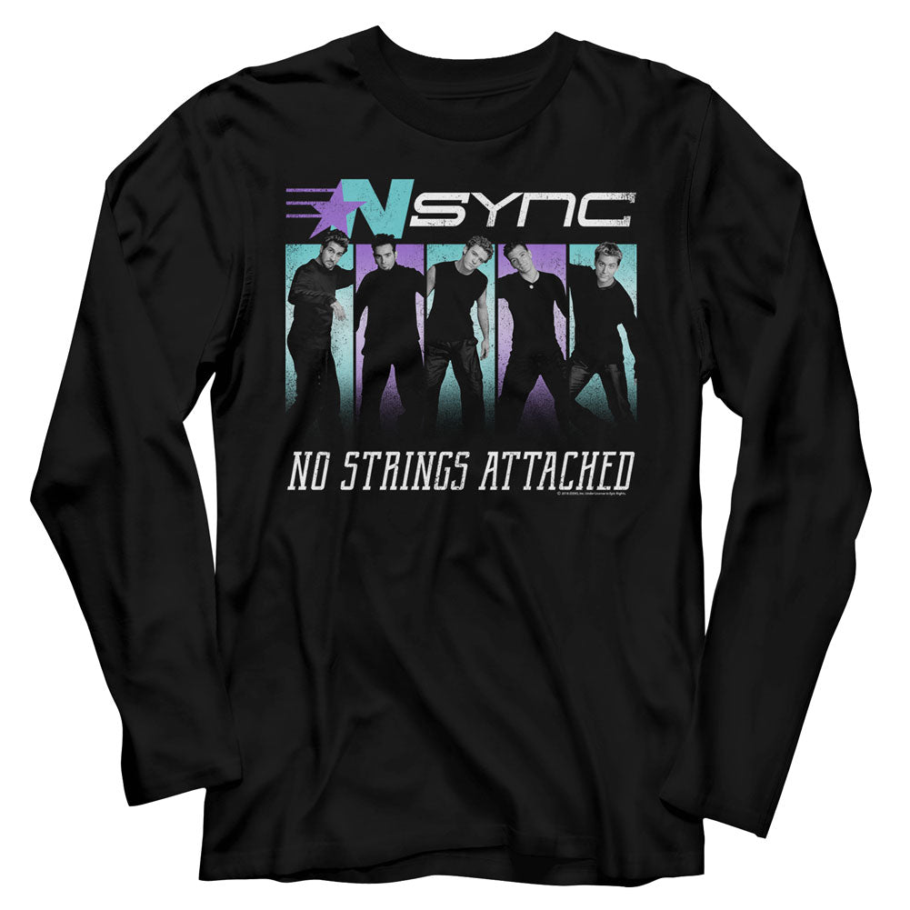 NSYNC Mens L/S T-Shirt - Blue Purple - Solid Black Hoodie, Sweatshirt | CiraTrend.com