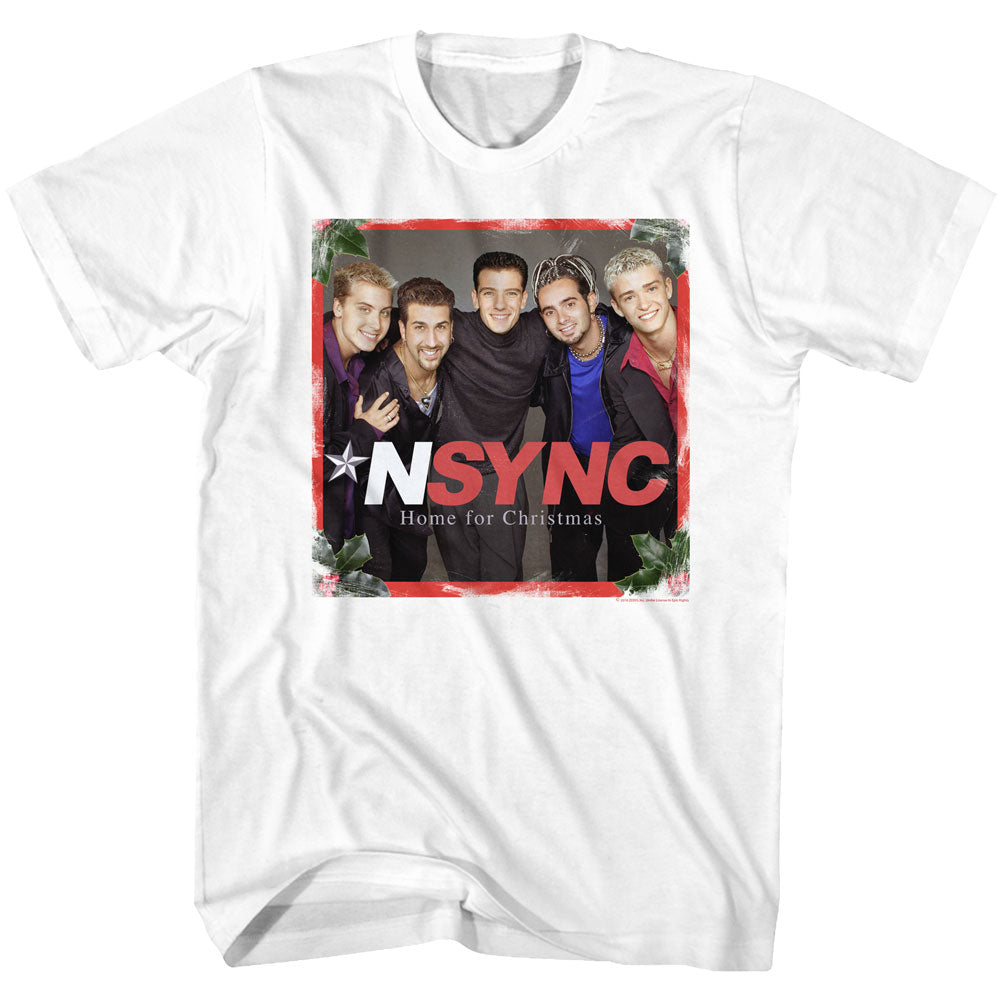NSYNC Mens S/S T-Shirt - Home For Christmas - Solid White Hoodie, Sweatshirt | CiraTrend.com