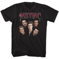 NSYNC Mens S/S T-Shirt - Group Shot - Solid Black Hoodie, Sweatshirt | CiraTrend.com