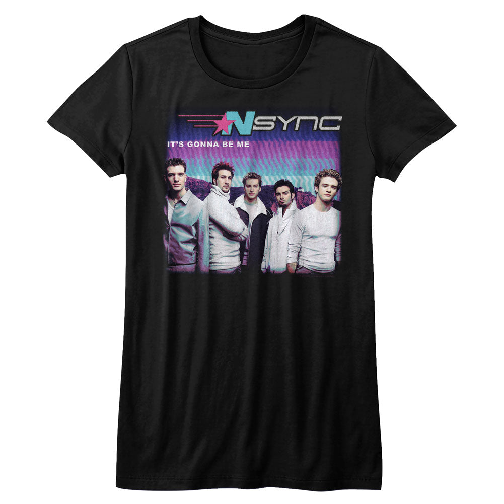 NSYNC Girls Juniors S/S T-Shirt - Gonna B Me - Solid Black Hoodie, Sweatshirt | CiraTrend.com