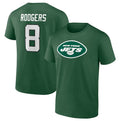 Aaron Rodgers New York Jets Icon Name & Number T-Shirt Hoodie, Sweatshirt | CiraTrend.com (Image 1)